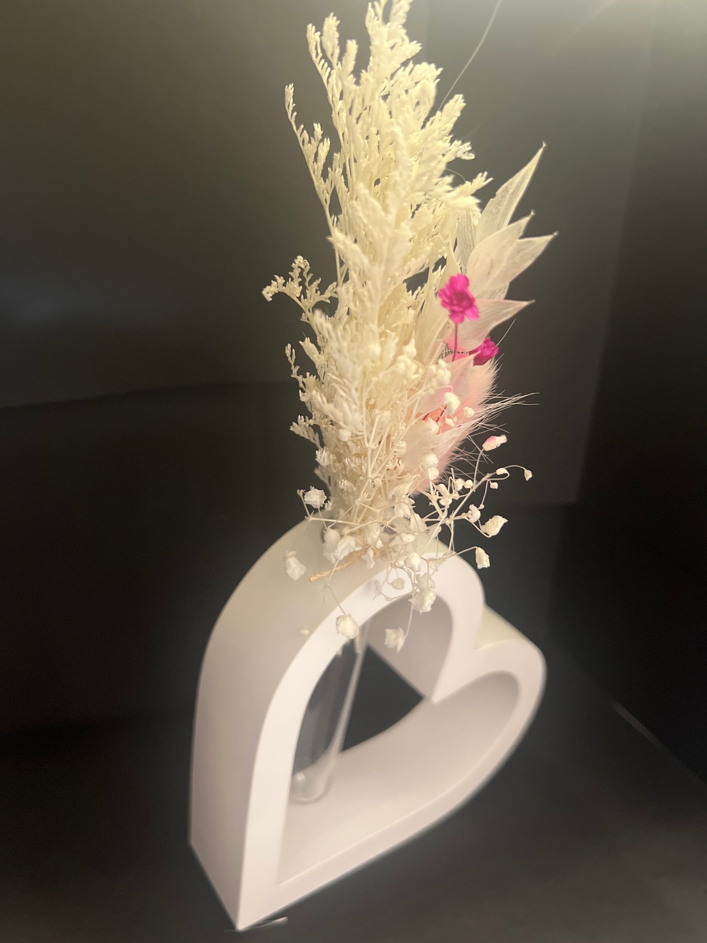 DEKO HERZ mit Trockenblumen