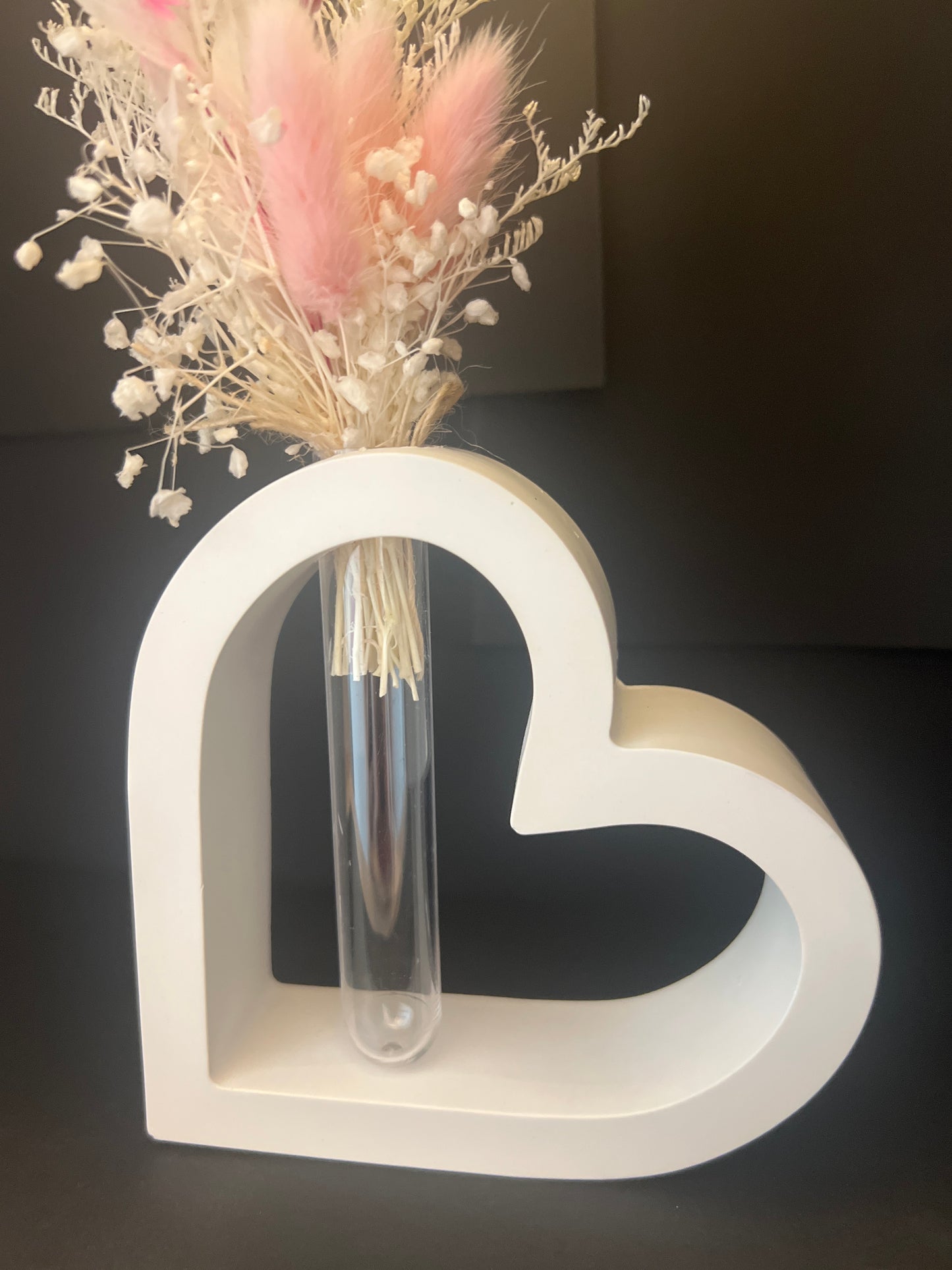 DEKO HERZ mit Trockenblumen
