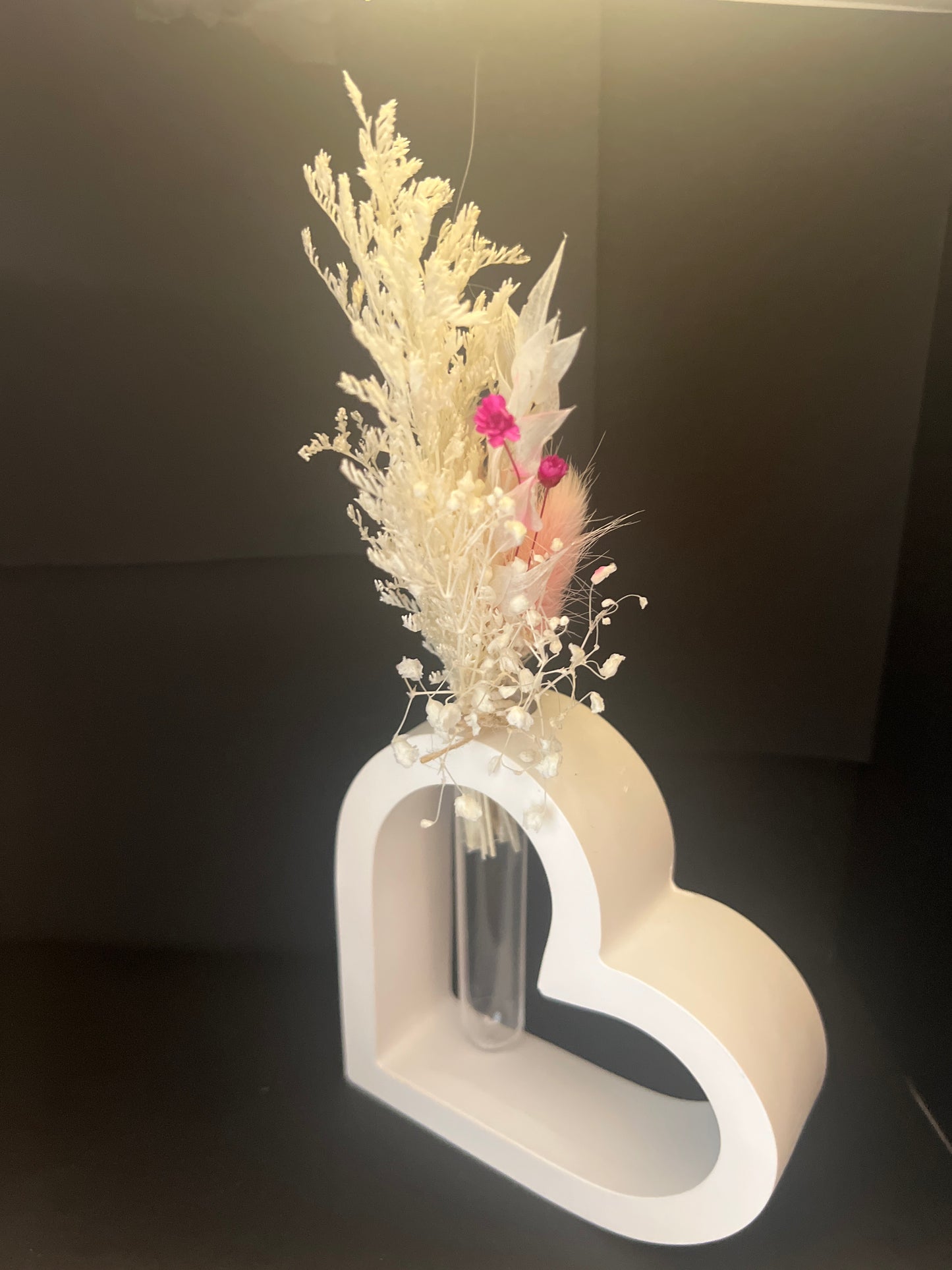 DEKO HERZ mit Trockenblumen