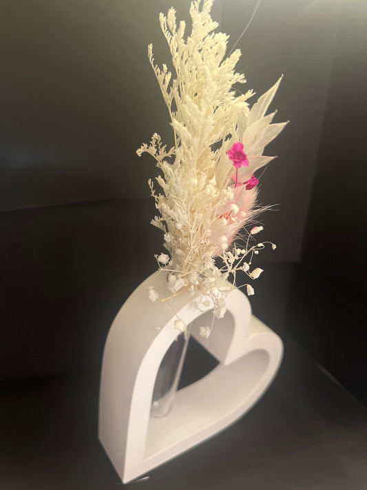 DEKO HERZ mit Trockenblumen