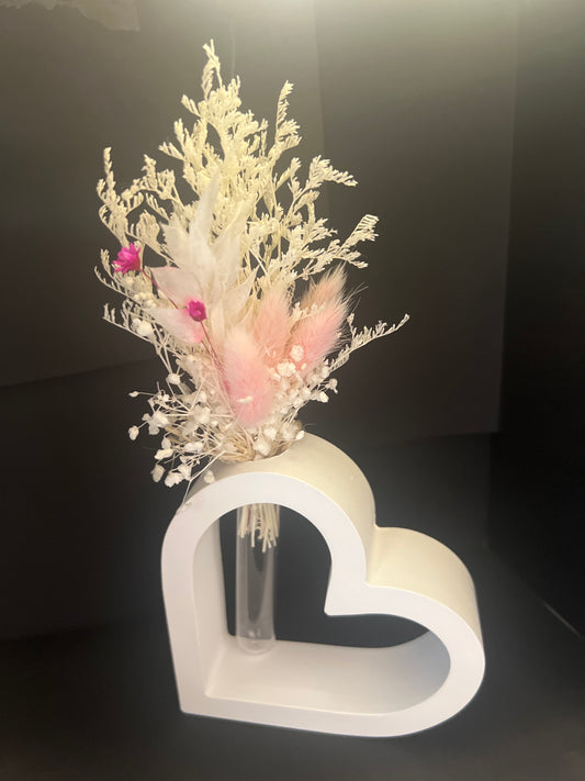 DEKO HERZ mit Trockenblumen