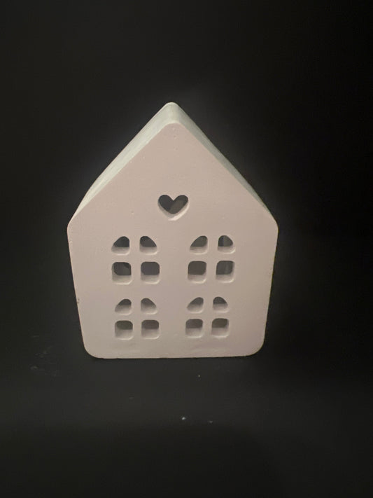 Deko Haus mit Beleuchtung