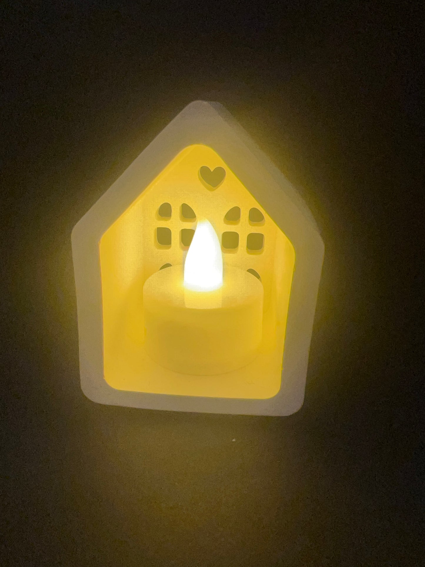 Deko Haus mit Beleuchtung